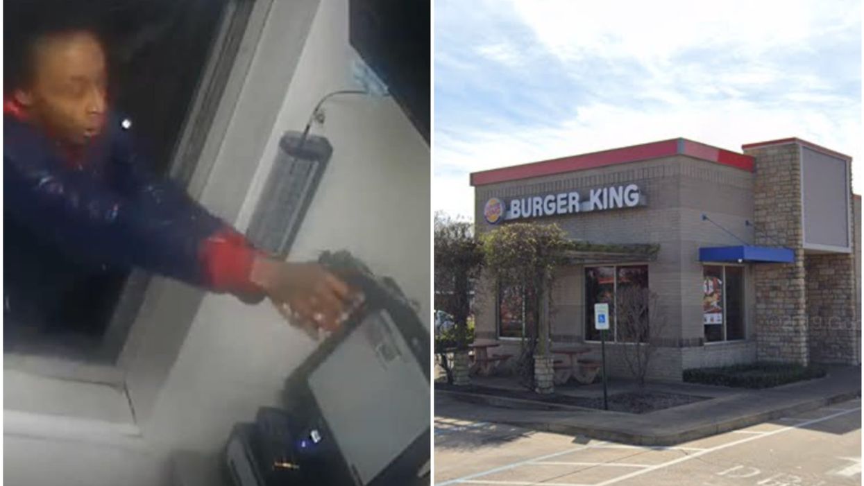 <p>The irate customer fired several shots at staff members</p>