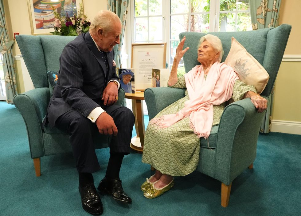 World’s oldest person tells King ‘all the girls were in love with you’