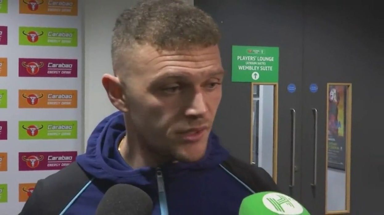 Red faced Newcastle fan got 'NUFC cup winners' tattoo before Man Utd defeat