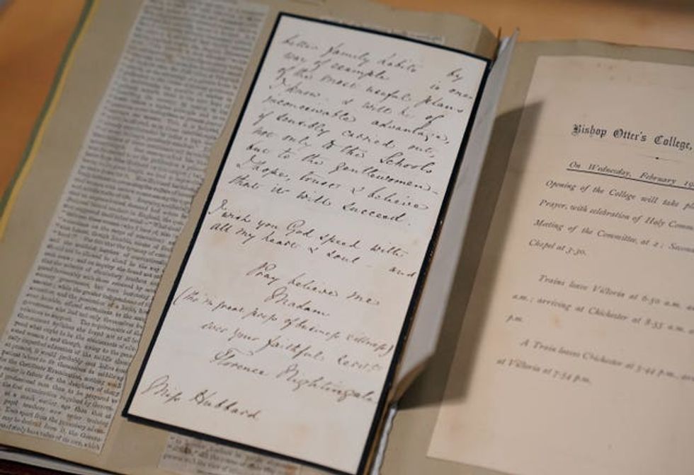 The letter by Florence Nightingale