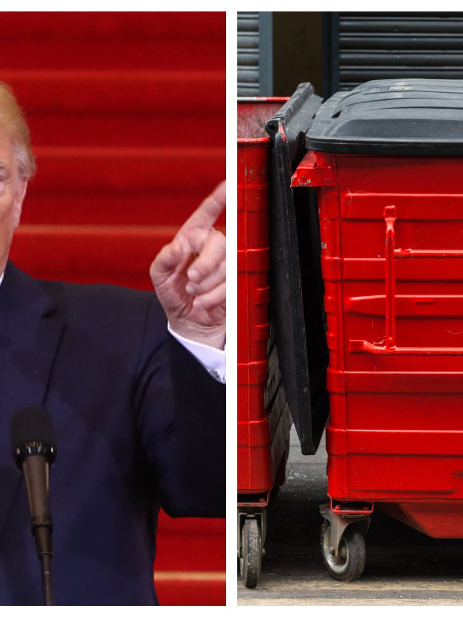 The Lincoln Project found a trash can to match the vibe of every CPAC speaker