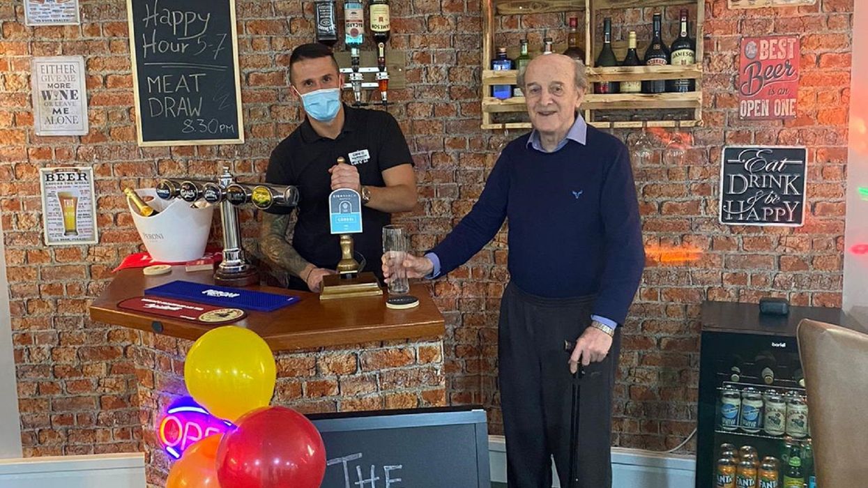 The Lockdown Arms pub created at The Potteries care home in Dorset (Care UK/PA)