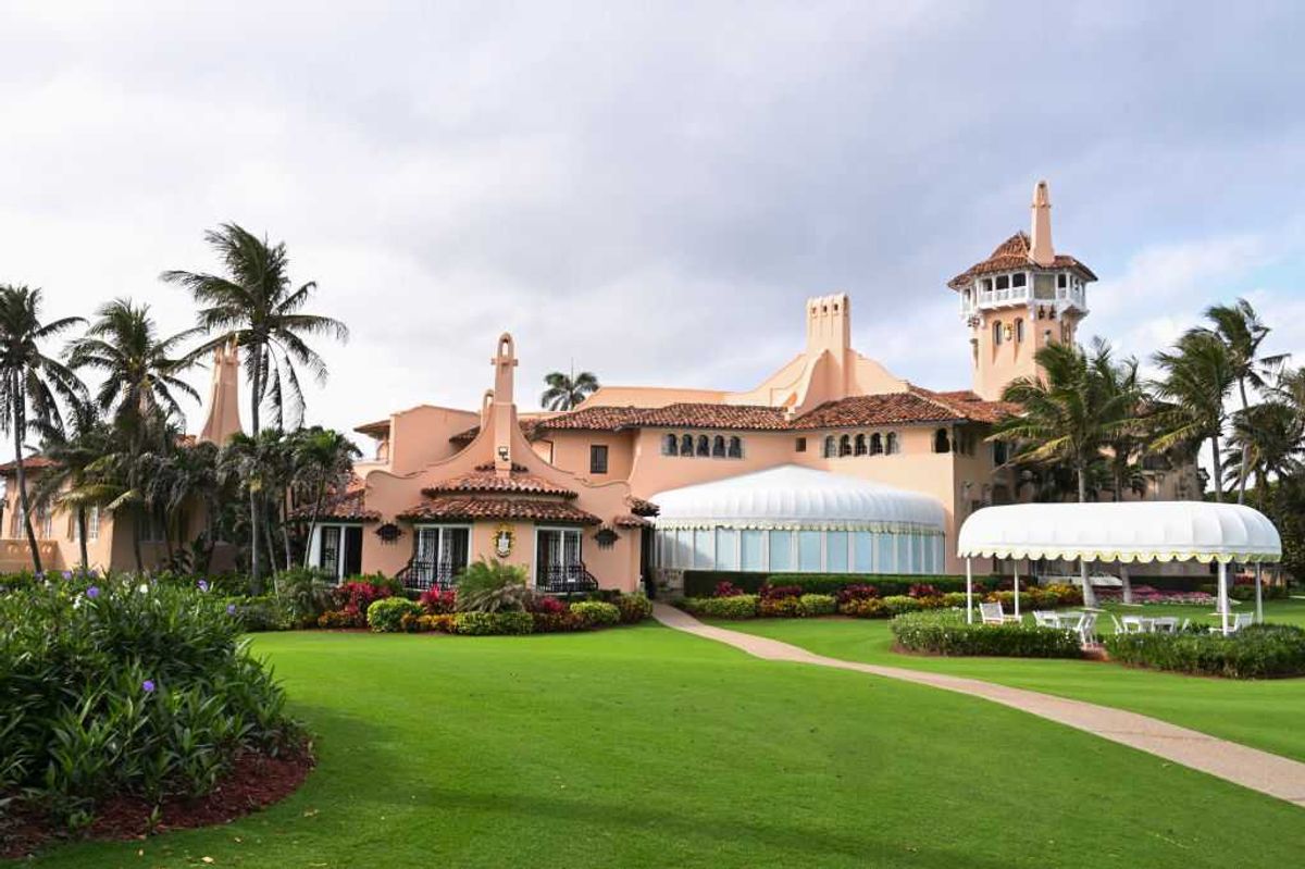 The main building of the Mar-a-Lago Club in Palm Beach, Florida.