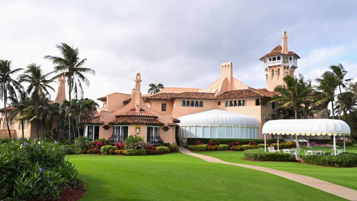 The main building of the Mar-a-Lago Club in Palm Beach, Florida.