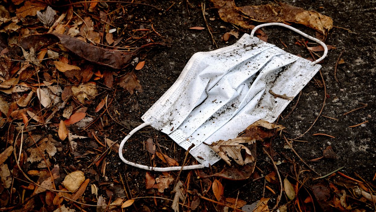 <p>The man apparently likes to wear the mask, even when it’s just the two of them at home </p>