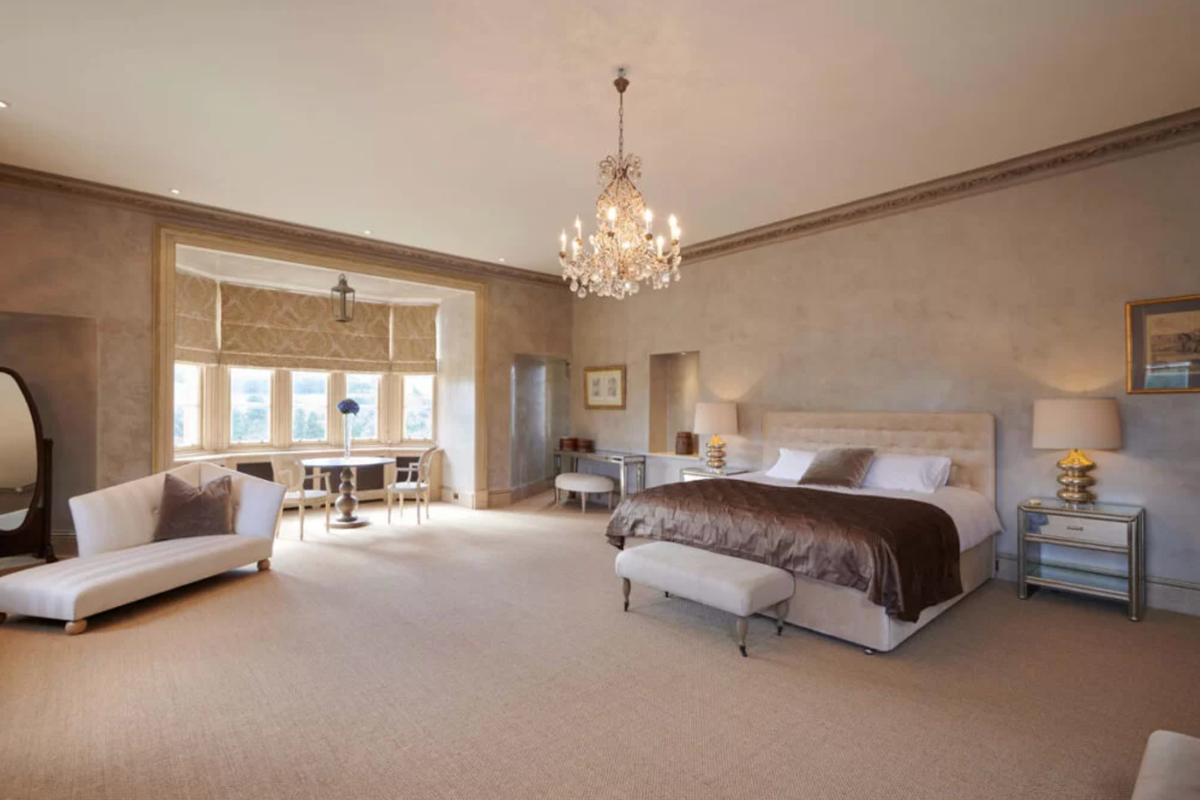 The master suite of Ardross Castle