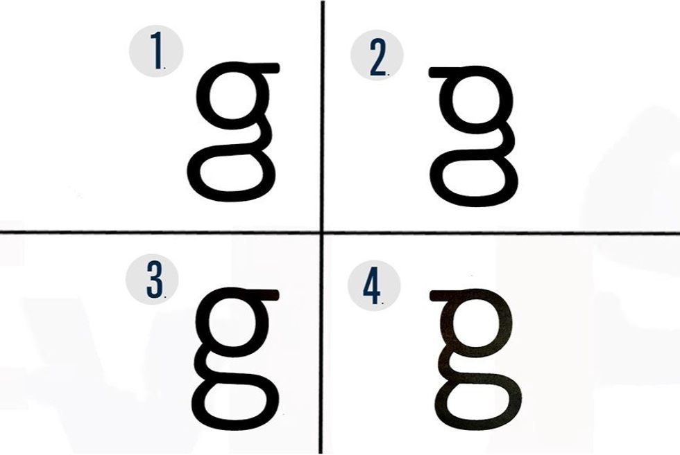 Can you discover which letter 'G' is written accurately? Most individuals cannot