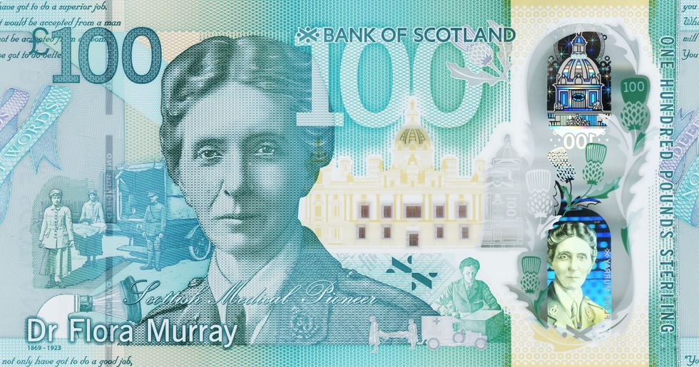 Suffragette and medical pioneer Flora Murray to feature on new £100 note