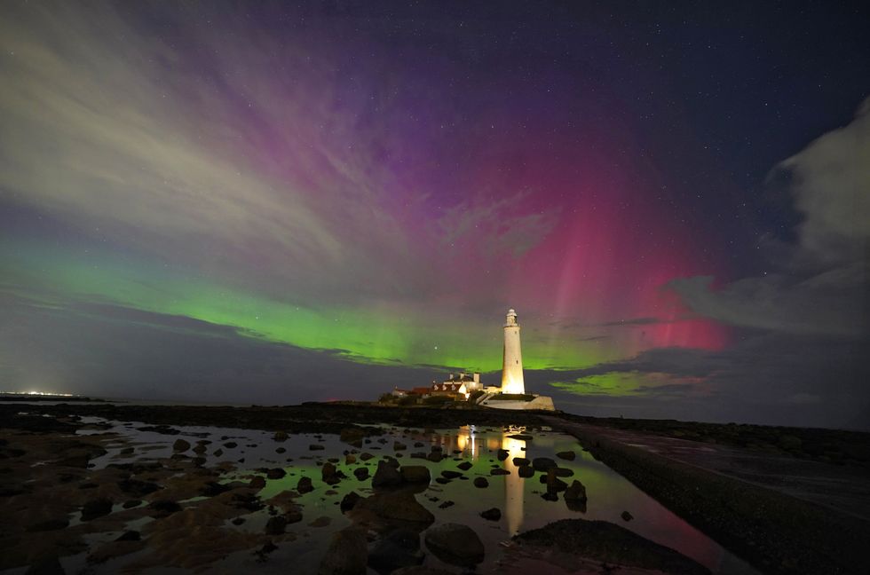 Northern lights could be visible in parts of the UK on Thursday