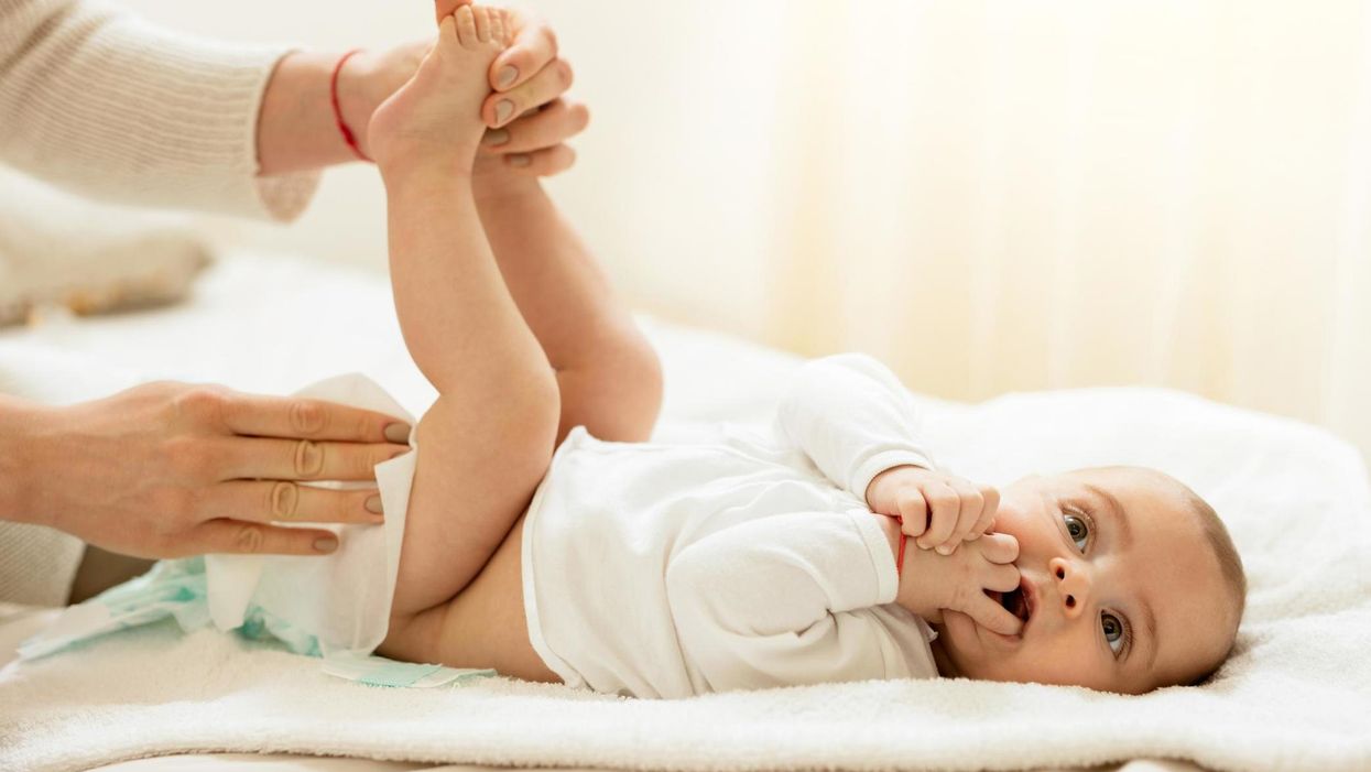 <p>The nursery said parents should wait until their babies have stopped playing before changing them</p>