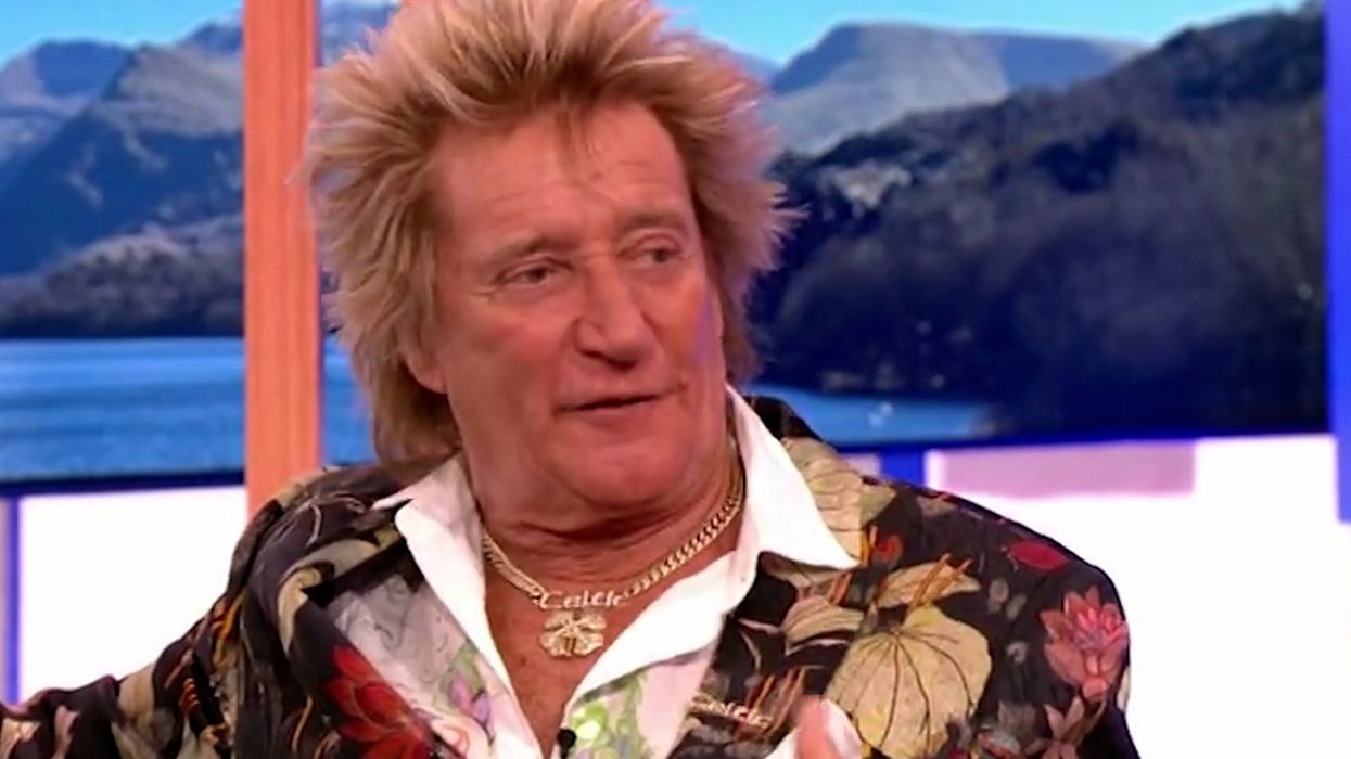 The One Show apologises as Rod Stewart complains about 'sweating his b****** off'