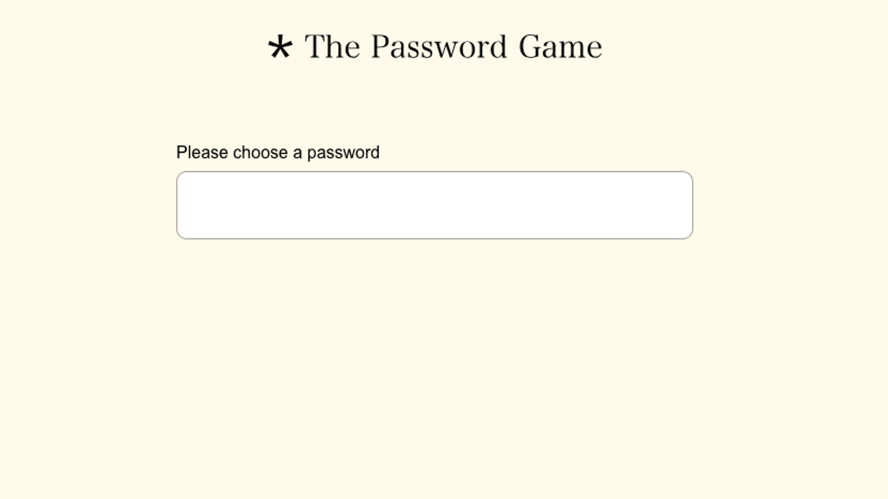 The Password Game: What is it, and tips on how to win | indy100