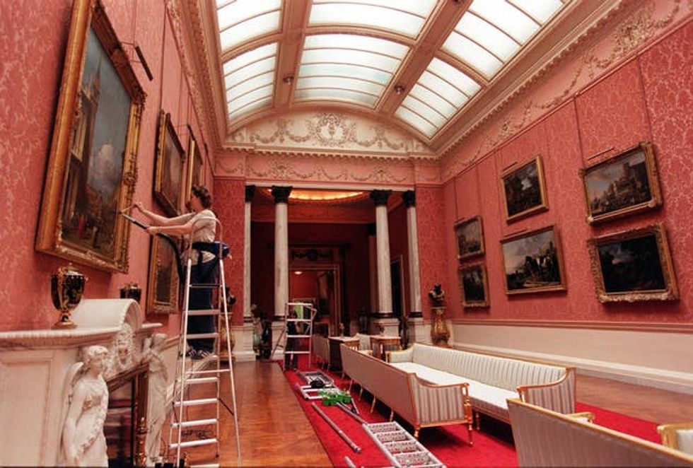 The Picture Gallery with coral pink walls in 1998