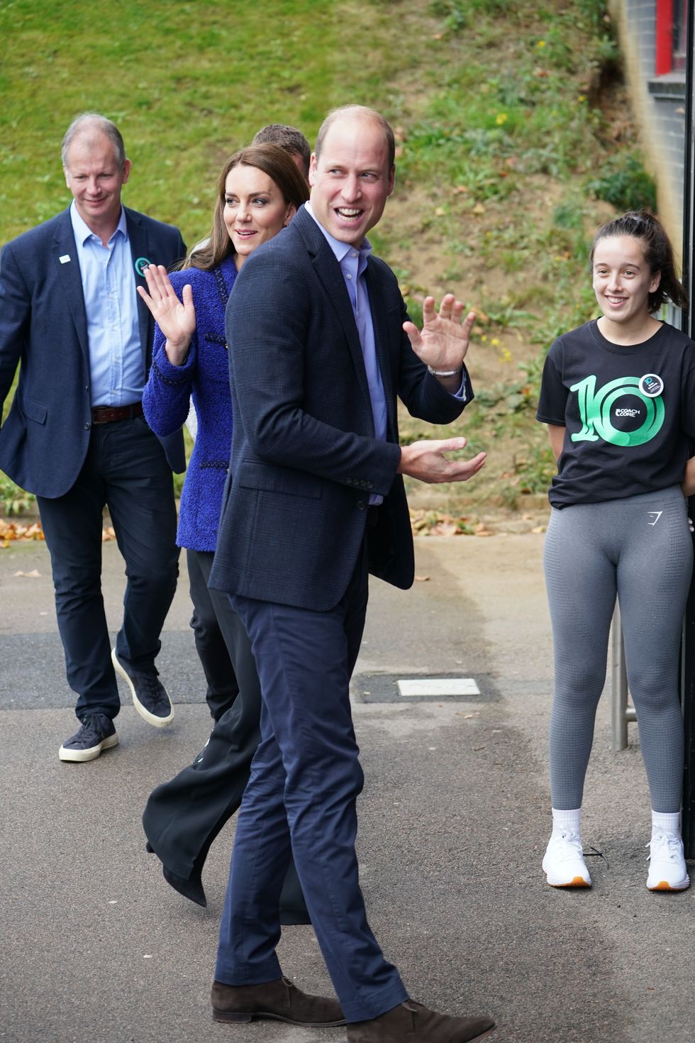 William and Kate join 10th anniversary celebration for sports charity Coach Core