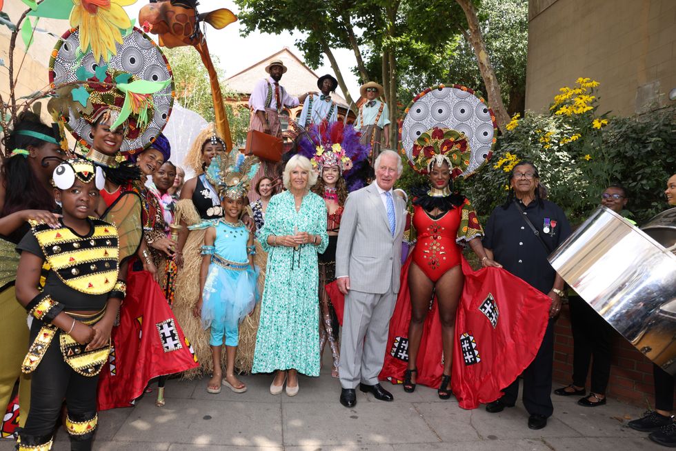 Charles ‘not much cop at’ playing steel pan in pre-Notting Hill Carnival visit
