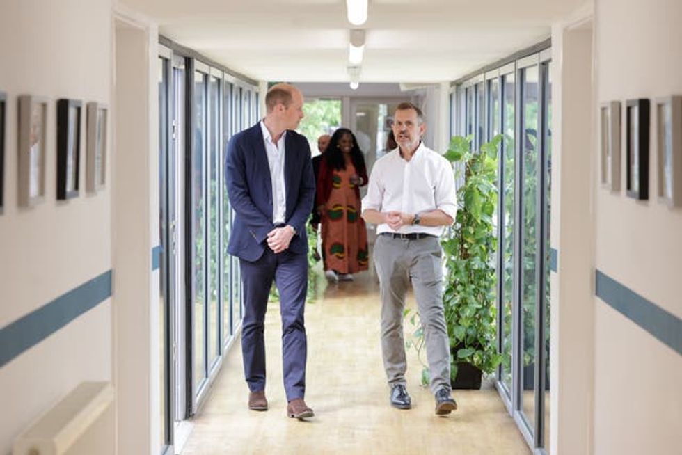 The Prince of Wales during a visit to Mosaic Clubhouse in Lambeth, London, which supports people living with mental health conditions