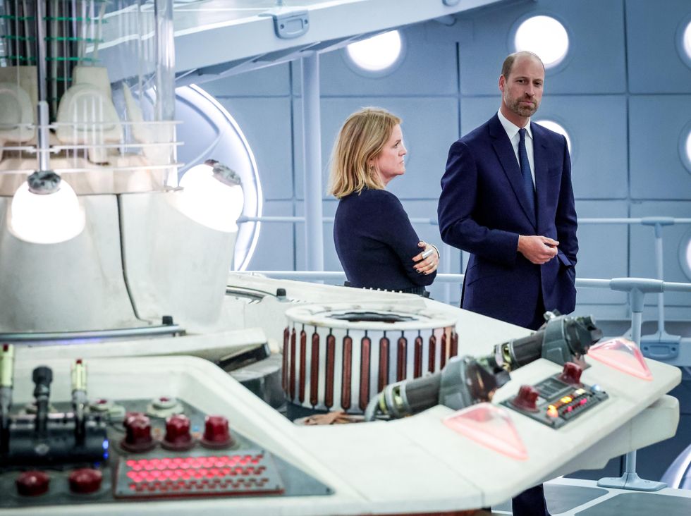 William steps aboard Doctor Who’s Tardis in visit to Bad Wolf Studios