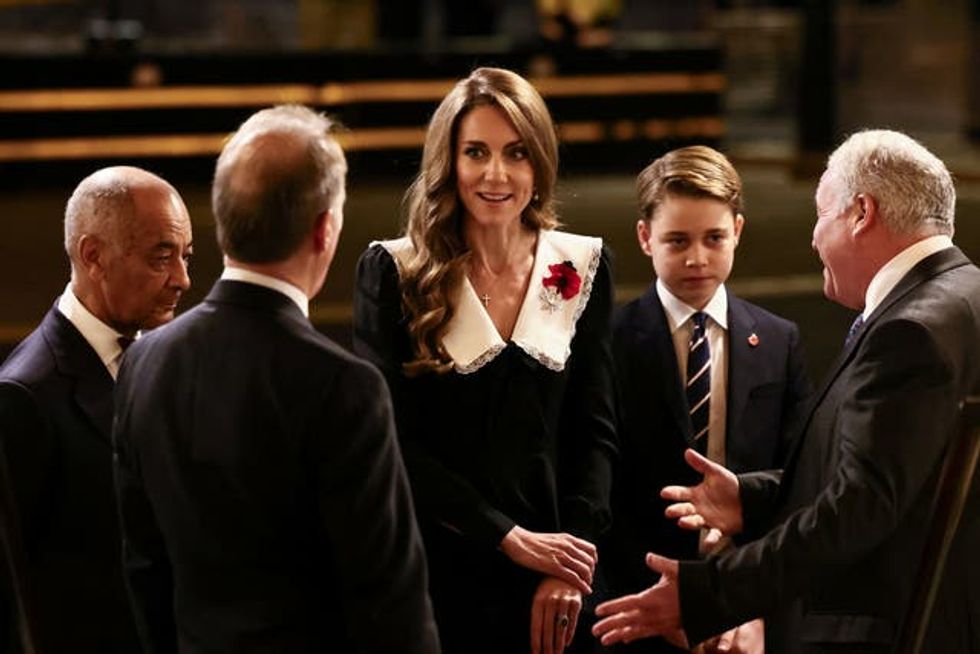 The Princess of Wales and Prince George at the annual Royal British Legion Festival of Remembrance in November