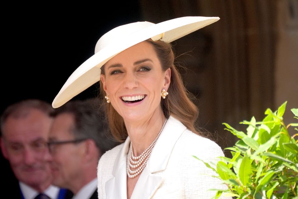 Kate shares a laugh with Sophie during Order of the Garter celebration