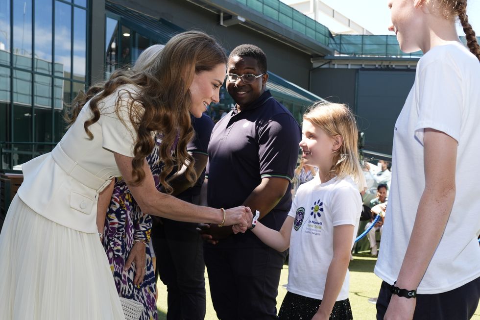 Girl, 8, tells Kate not to be ‘nervous’ for Wimbledon trophy presentation