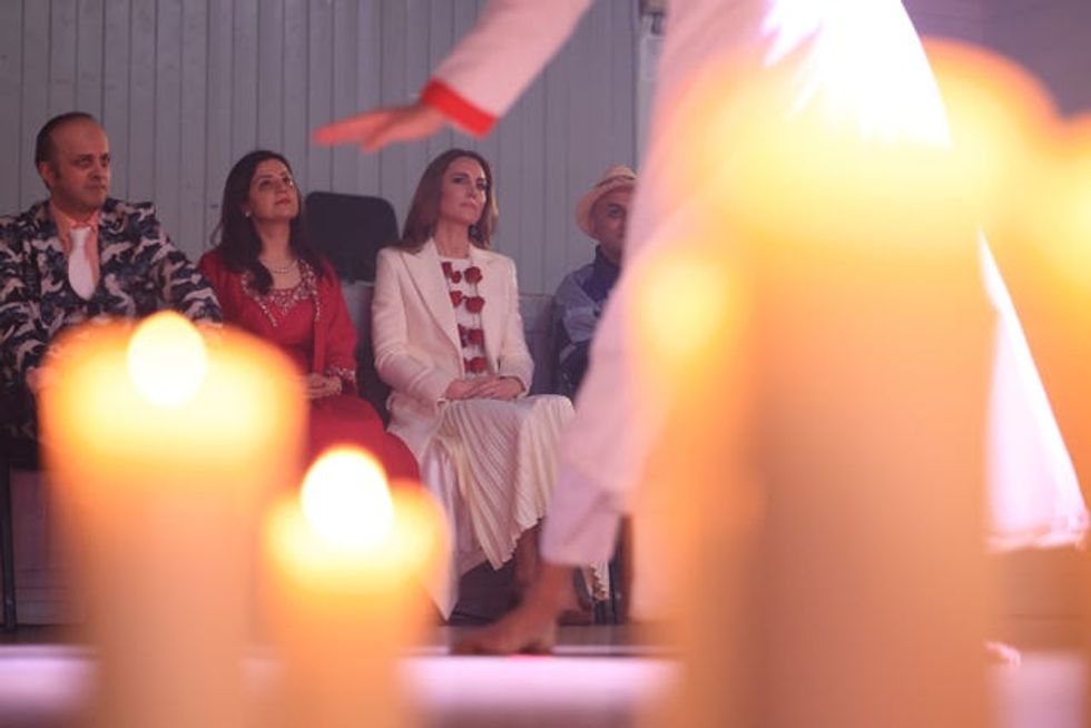 The Princess of Wales watches dancers at The Aakash Odedra Company in Leicester