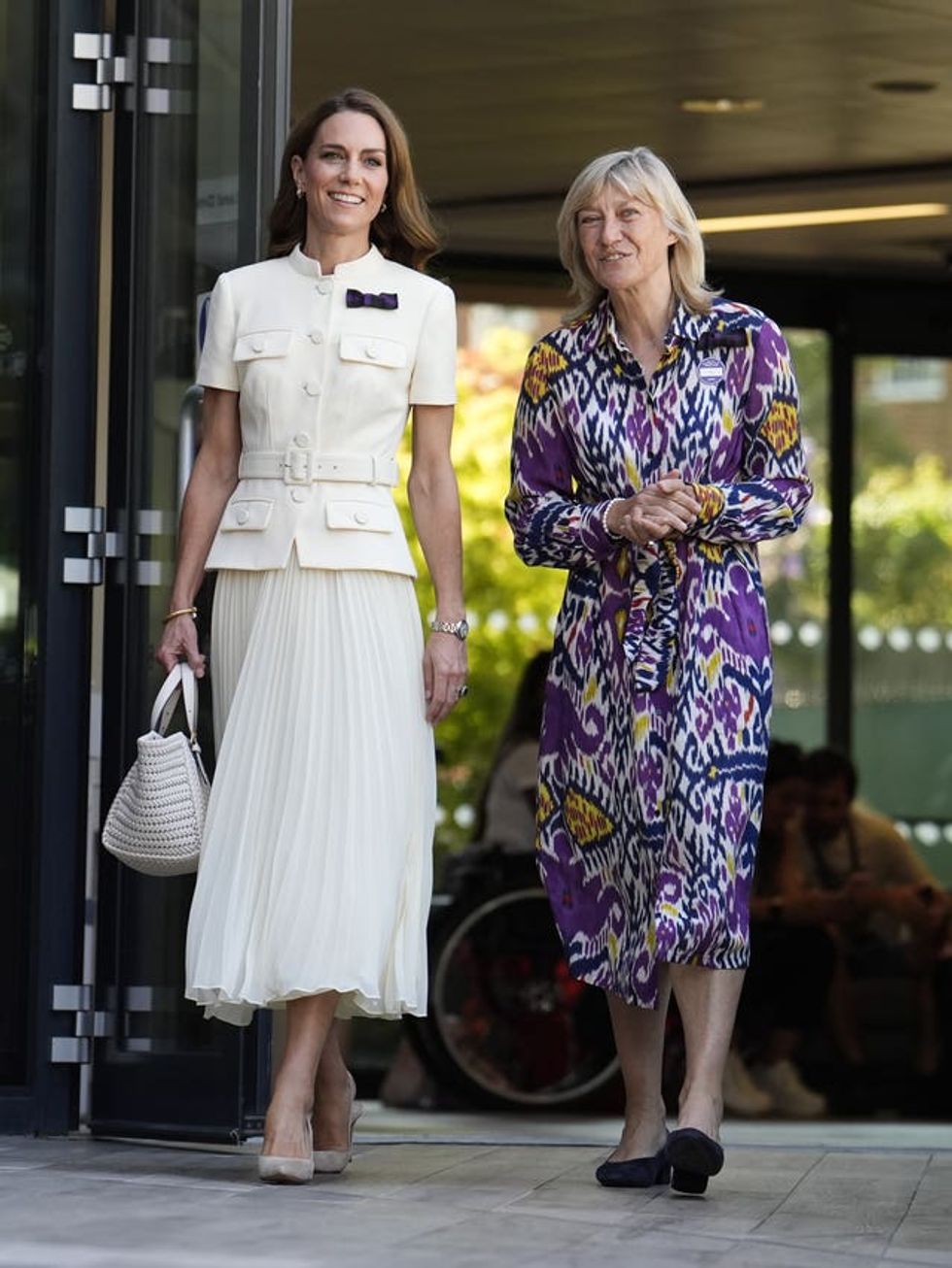 The Princess of Wales with AELTC chair Debbie Jevans