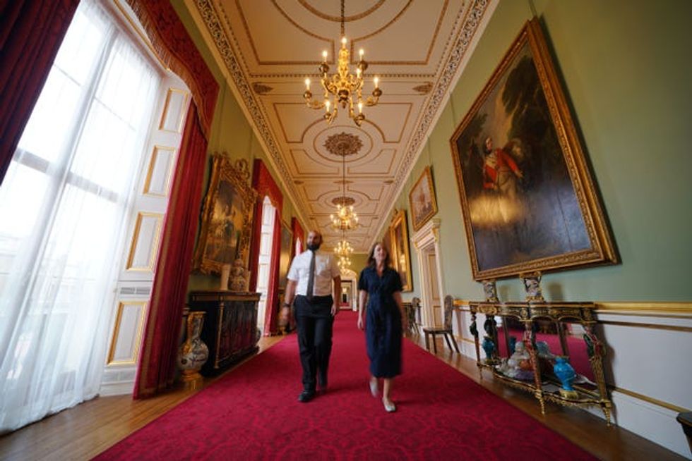 The Principal Corridor in the East Wing of Buckingham Palace,
