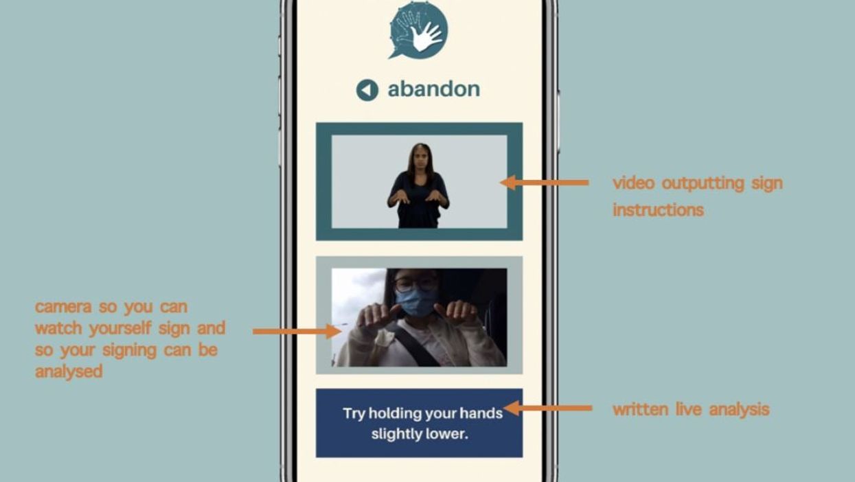 The prototype of the BSL: Educate-2-Translate app