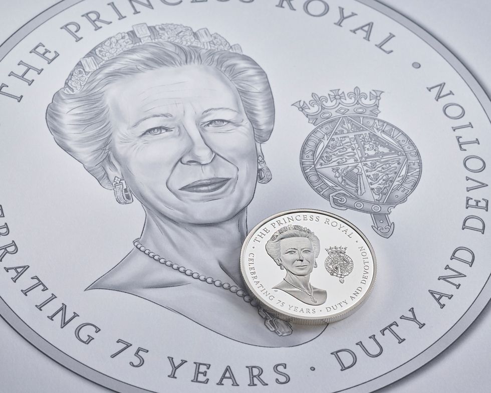 First Royal Mint coin to celebrate Anne goes on sale for her 75th birthday