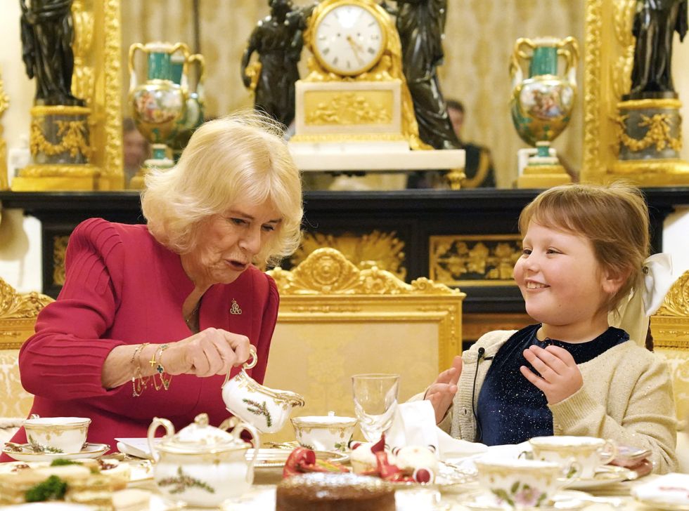 Girl with brain tumour sang for the Queen when she was invited to tea