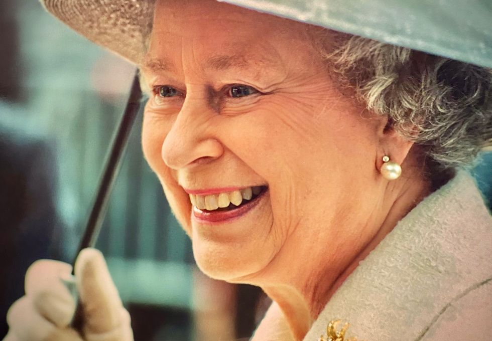 The Queen in Salford in 2000 b