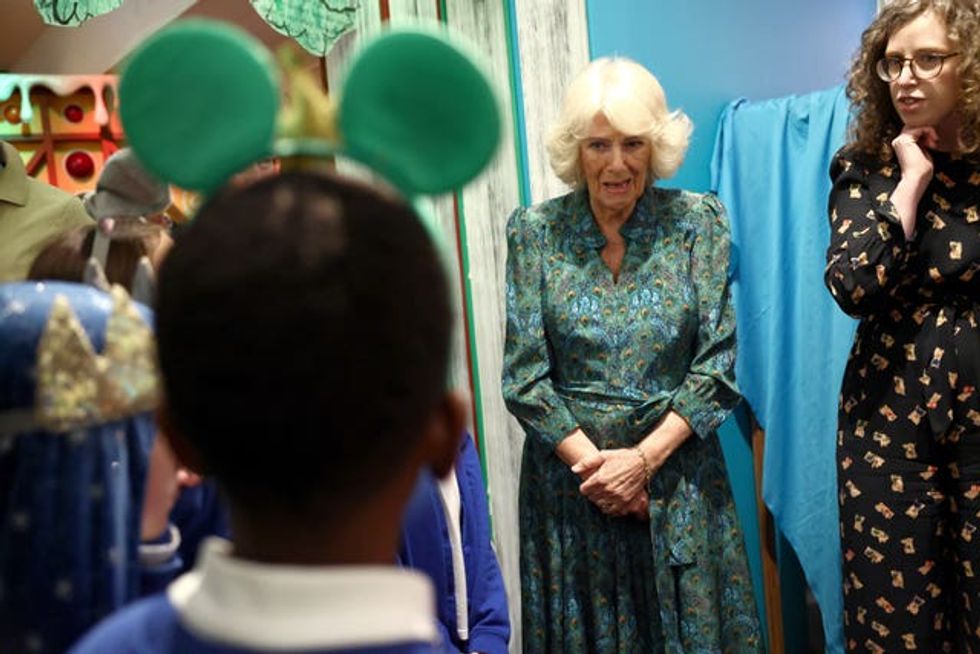 The Queen met children taking part in a fairytale character activity