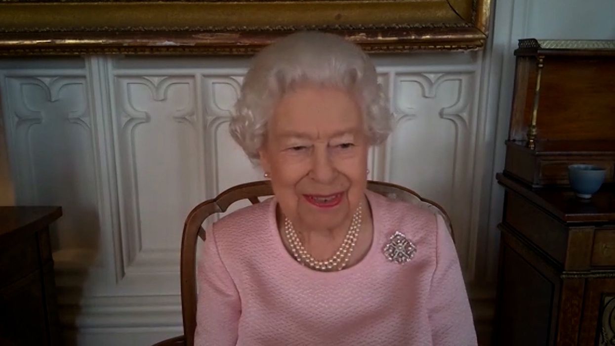 The Queen on her video call to Australia