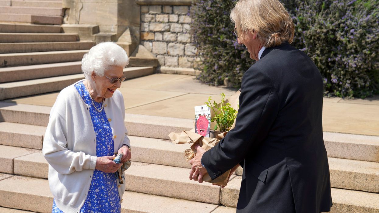 The Queen receives Duke of Edinburgh Rose