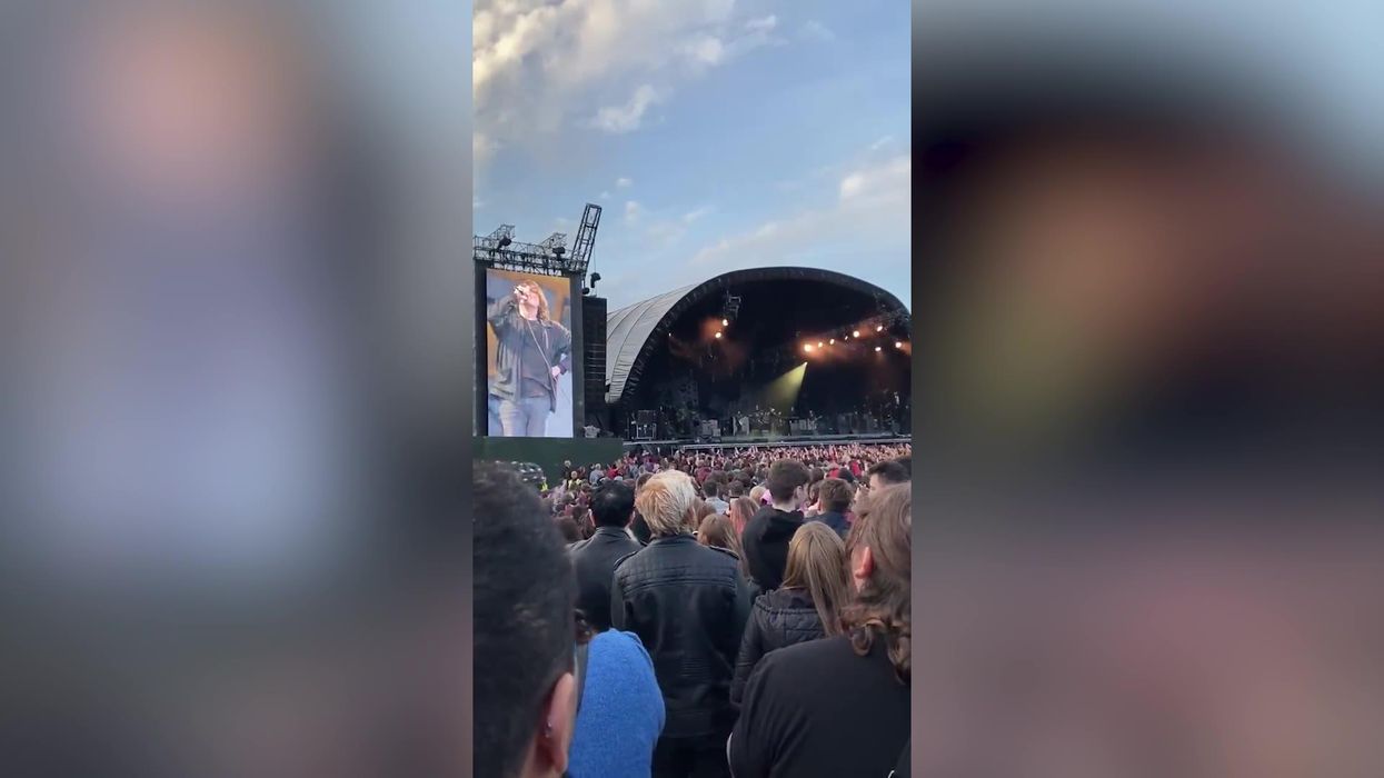 The Queen was booed by My Chemical Romance fans at a gig in Dublin