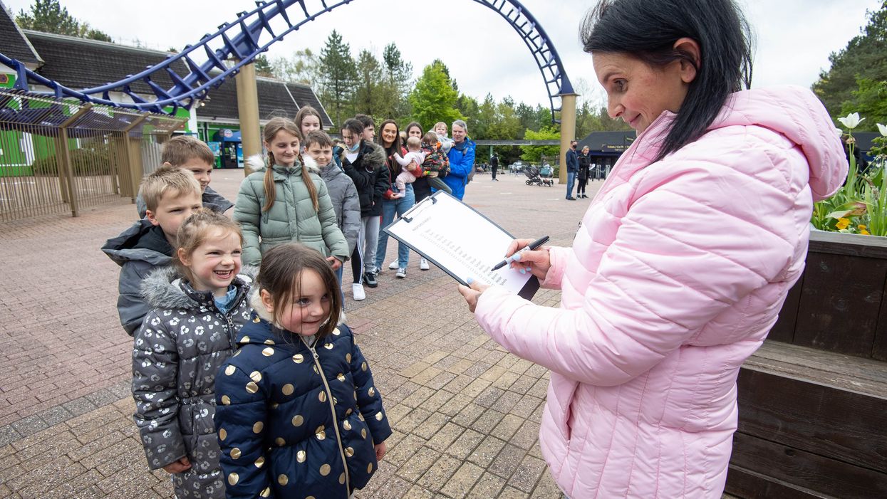 The Radford family visit Alton Towers
