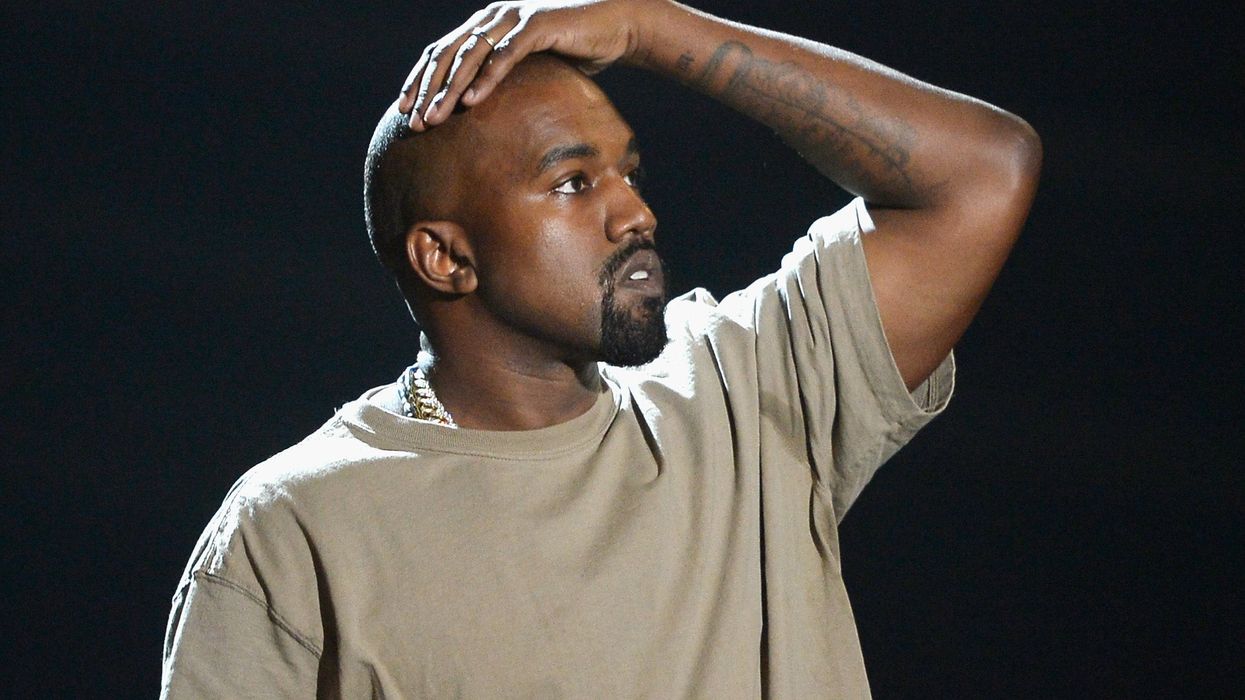 <p>The rap star at the MTV Awards in 2015, shortly after God had reportedly contacted him in the shower to tell him to run for president</p>