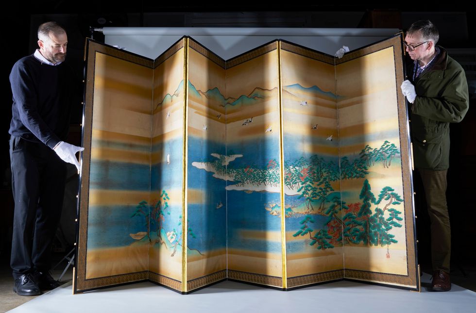 Queen Victoria’s lost Japanese screen paintings rediscovered in Royal Collection