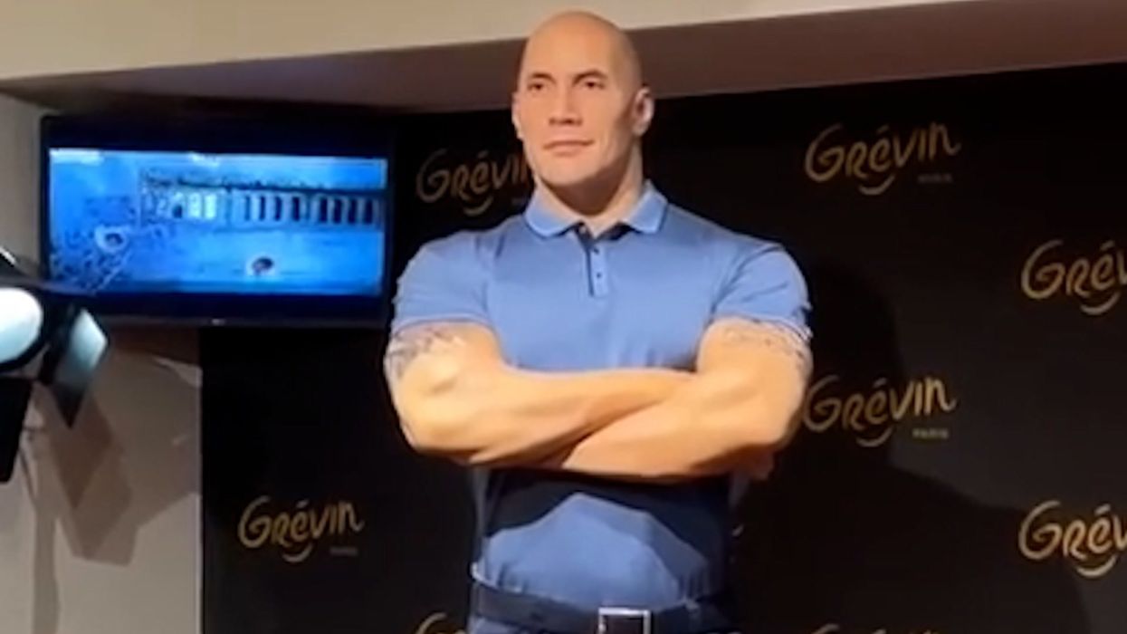 The Rock criticises his own wax statue for having white skin
