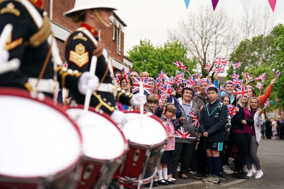 Royal Marines Band surprises housing estate with ‘incredible’ performance