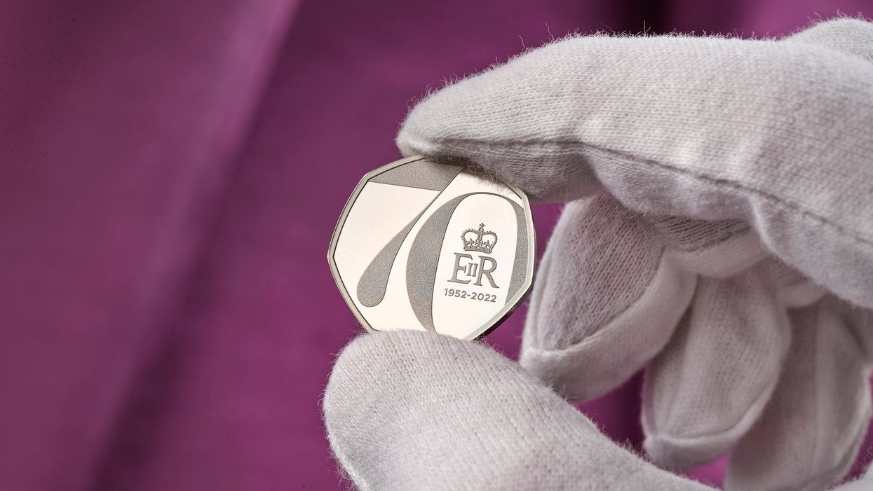 The Royal Mint has unveiled the design of a new 50p which will be issued in 2022 to celebrate the Queen’s Platinum Jubilee (Royal Mint/PA)