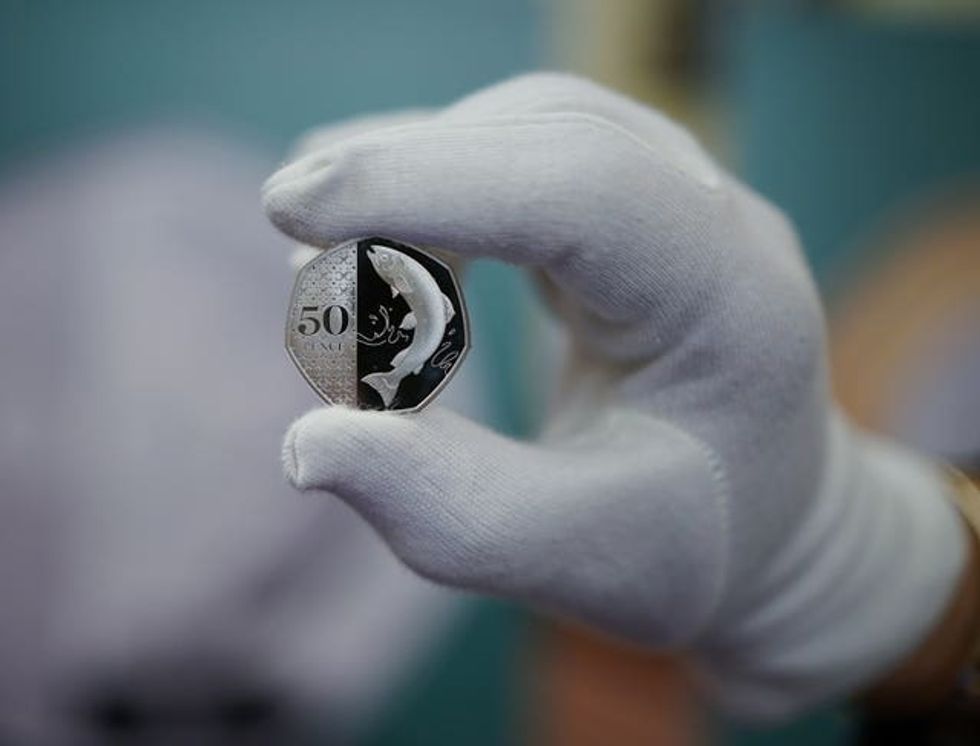 The Royal Mint unveils the Atlantic salmon inspired 50 pence piece