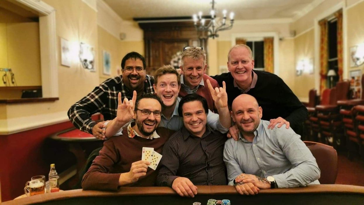 The seven poker-playing friends who call themselves The House of Snacks