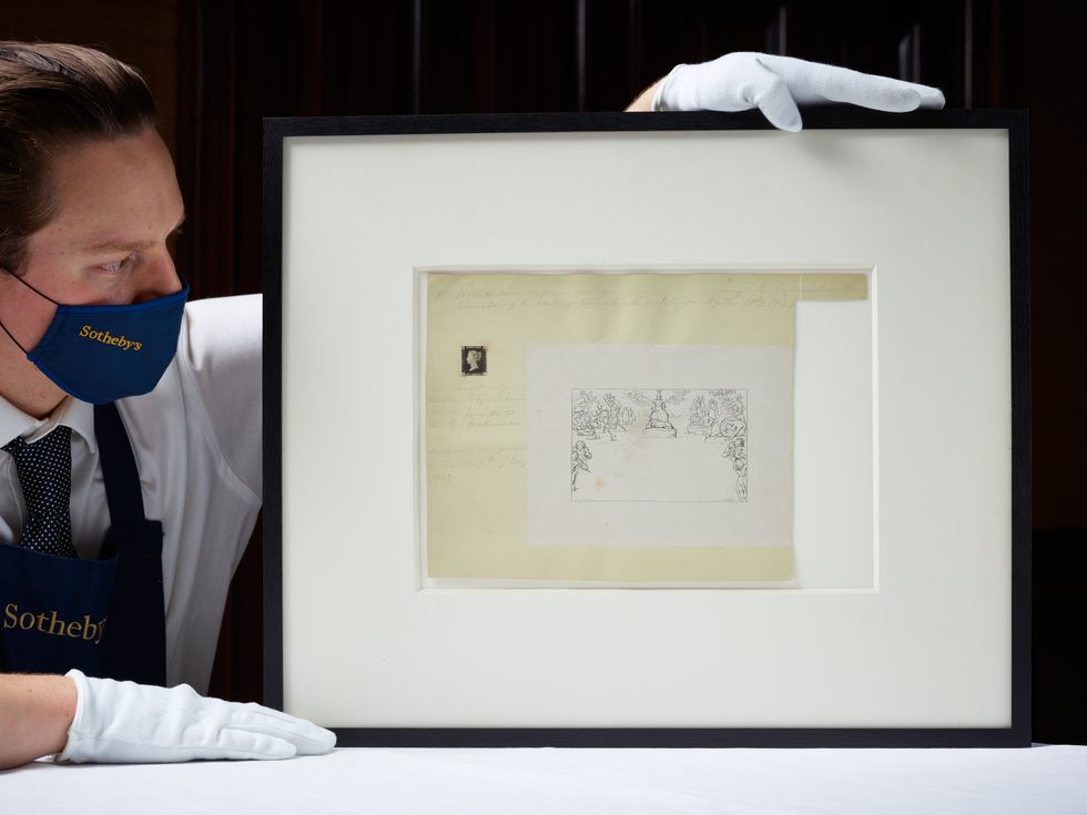 The stamp is part of the historic document (Sotheby\u2019s)