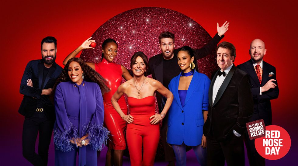 The stars of Comic Relief