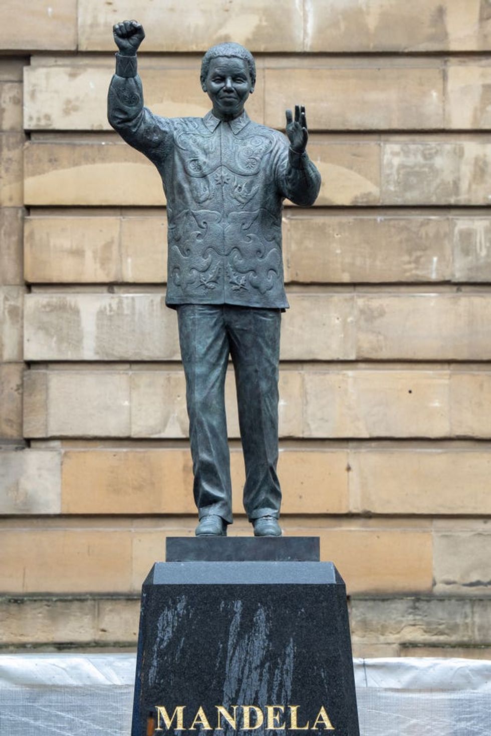 The statue of Nelson Mandela will stand in the street that bears his name