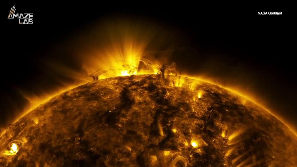 Never-before-seen light captured beaming out of the Sun