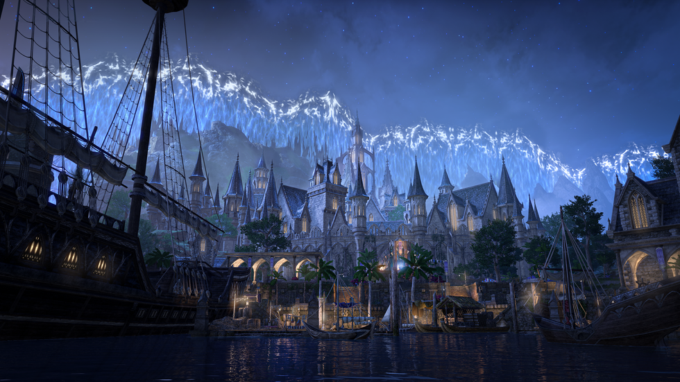 The Sunport vista at night