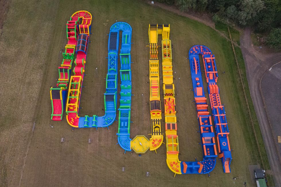 Adventure park unveils world’s longest inflatable assault course