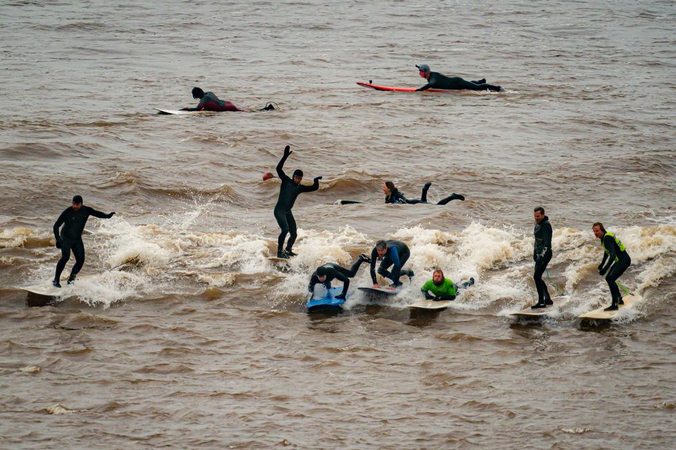 Surfers ride first five-star Severn Bore of 2024